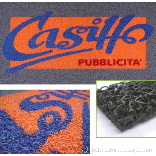 PVC Door Mat with Pattern Inlayed